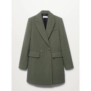 Mango Women’s Wool double-breasted Coat (Size: S)